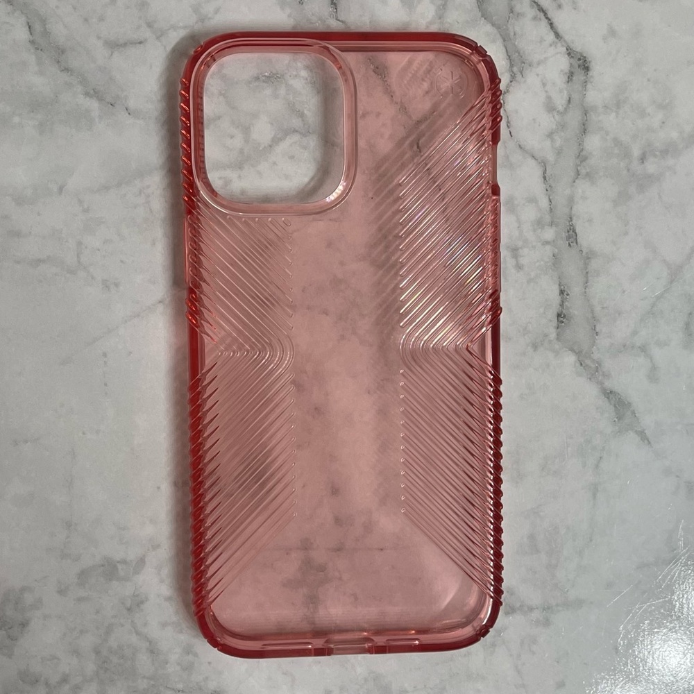 Pink Speck Presidio Perfect-Clear With Grips iPhone 12 Pro Max Case